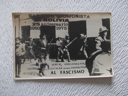 -t/ Postal Bolivia Partido Comunista Aniv. Año