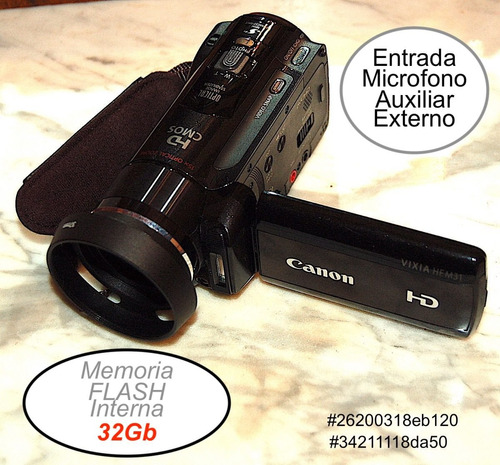 Canon Video Camara Hf M31 La Mas Nueva Entrada Microfono
