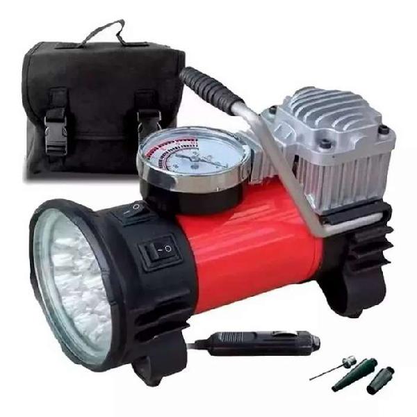 Compresor aire 12v inflador eléctico con linterna 150psi +