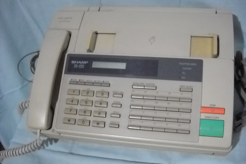 Fax Sharp Fo-231 - En Funcionamiento Y Con Un Rollo