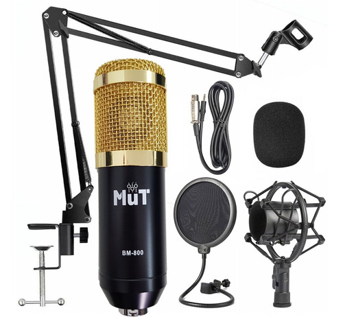 Kit Microfono Condenser Mut Bm-800 Soporte Shock Youtuber