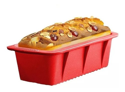 Molde Budin Budinera Silicona Rectangular 25 X 12 X 7 Cm,