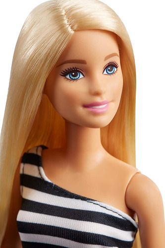 Muñeca Articulada Barbie Glitz Vestido Fiesta Tacos Altos