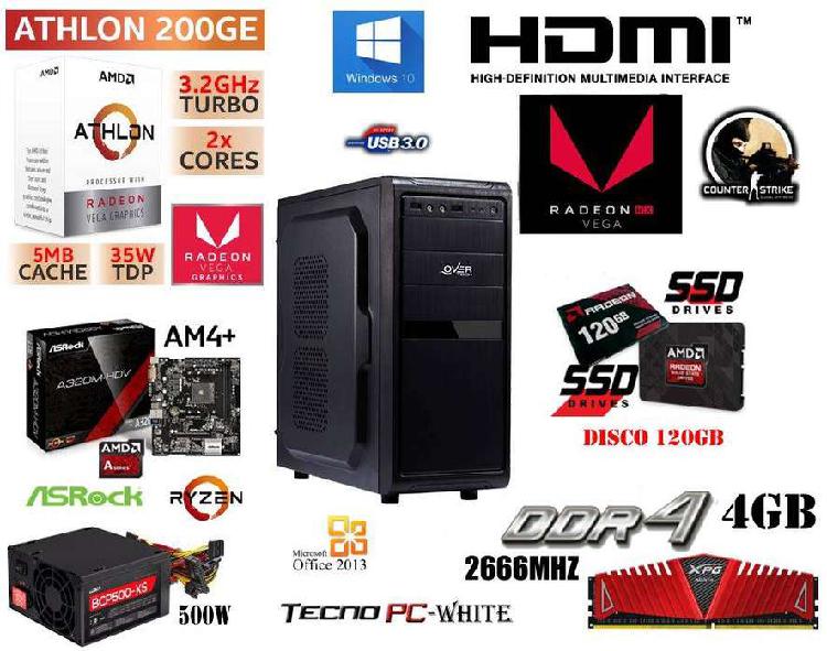 PC HOME 《NUEVA》 A8 9600 x4 | DDR4 4GB | SSD 120GB