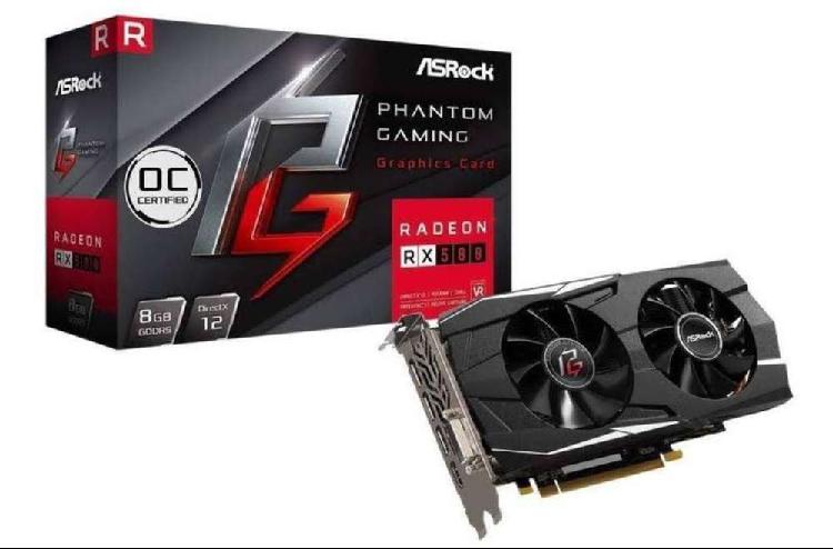 Placa de Video Asrock RX 580 8GB OC Phantom Gaming D