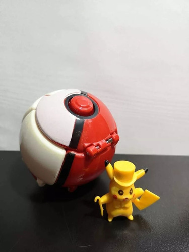 Pokemon Pokebola Lanzadora + Muñeco Pikachu