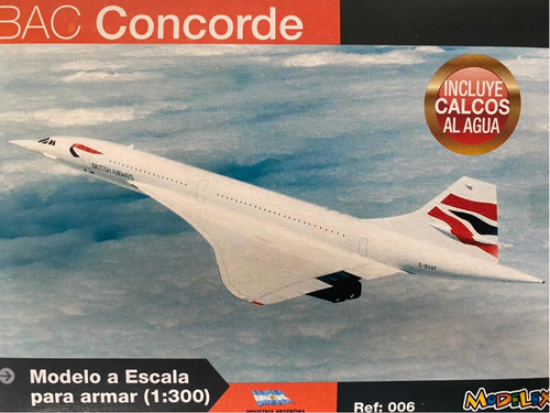 Avión Para Armar Modelex Concorde