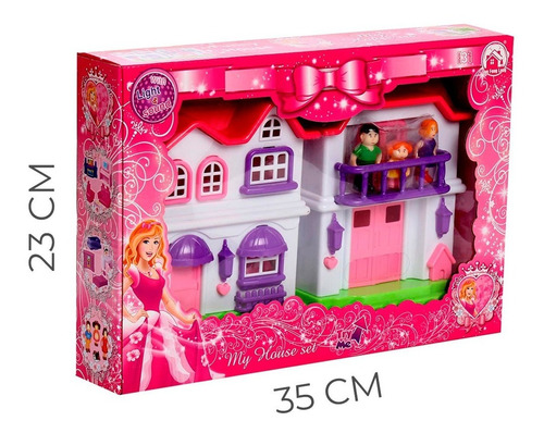 Casita De Juguete Luz Y Musica Accesorios Muñeca Casa