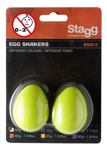 Huevo Ritmico / Shaker Stagg Egg-2 Gr Verde