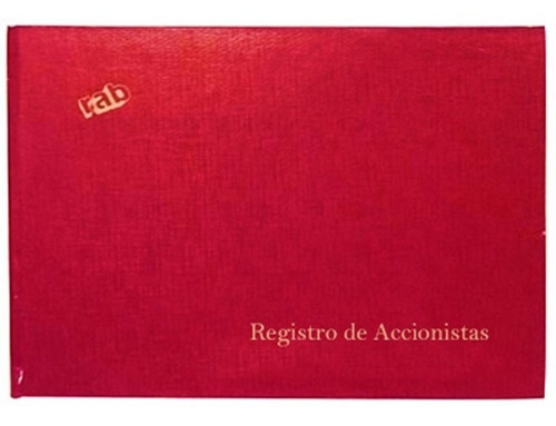 Libro Rab Registro De Accionistas P/ Sociedad Anonima