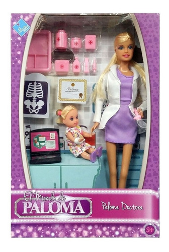 Muneca Paloma Doctora Con Accesorios New Ar Ellobo