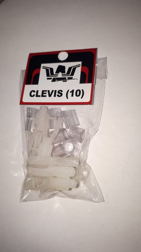 Pack 10 Clevis Plasticos Con Traba