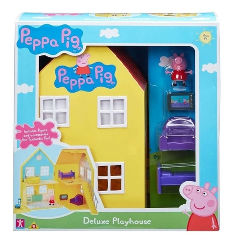 Peppa Pig Playset Casa Deluxe Figura Y Accesorios Cod 