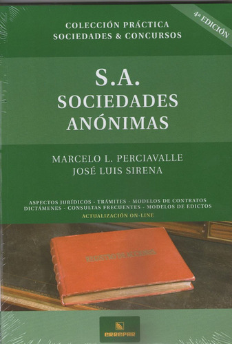 S.a. Sociedades Anónimas 4°ed - Marcelo Perciavalle -