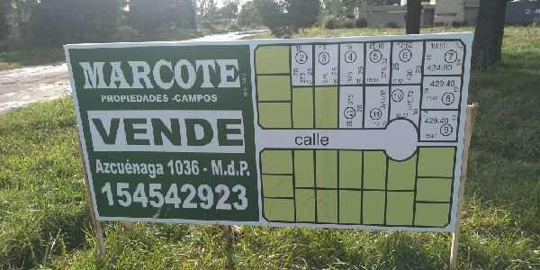 11 lotes en venta Acantilados Mar del Plata