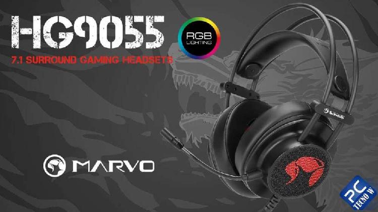 Auricular Gamer 《NUEVO》 Marvo HG 9055 Sonido 7.1 USB RGB