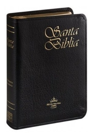 Biblia Bolsillo Simil Cuero Negro Reina Valera 