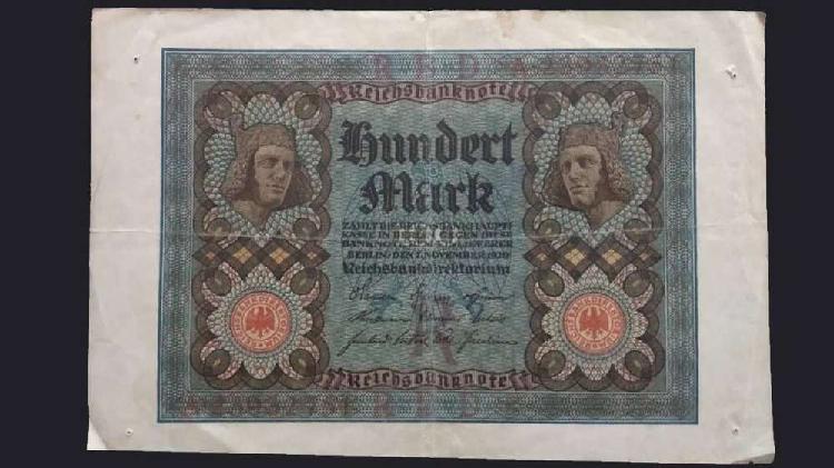 Billete Alemania 100 Francos 1920