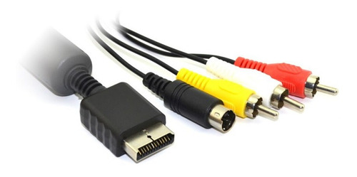 Cable Audio Y Video + Rca Ps2 Ps3 1,8 Metros