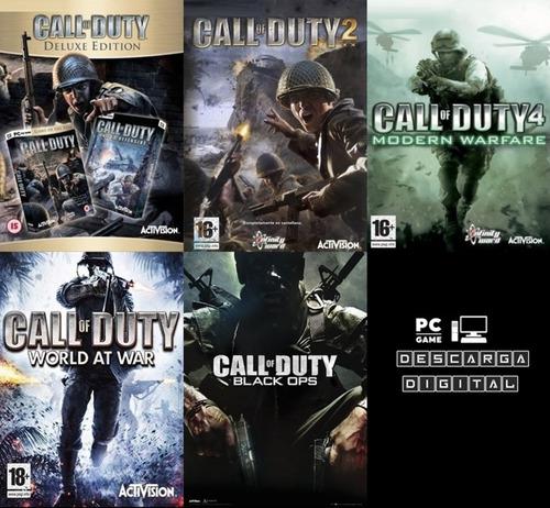 Call Of Duty (5 Juegos) Pc Digital Entrega Inmediata