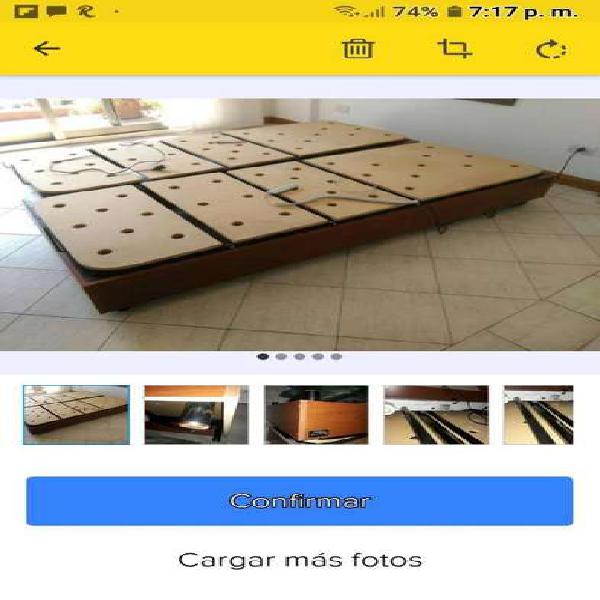 Cama Ortopédica Madera - Excelente Calidad con Control