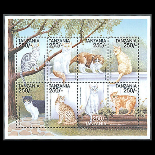  Felinos - Gatos- Tanzania Mnh