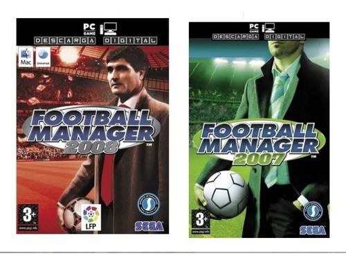 Football Manager 2007 + 2008 (2 Juegos)pc Digital Entrega Ya