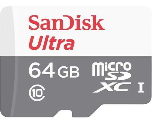 Memoria Sandisk Ultra 64gb Clase mb/s Uhs-1