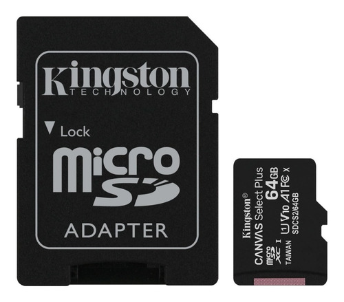 Micro Sd Kingston 64gb Clase mb/s Canvas