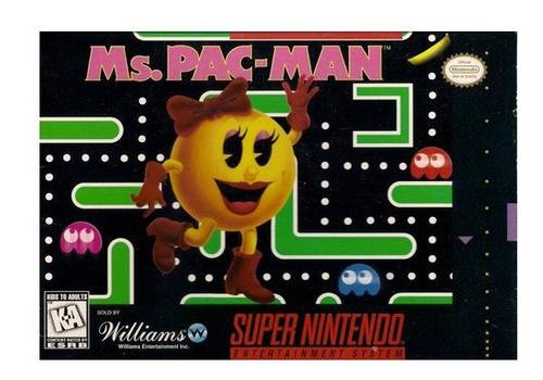 Ms. Pac-man Juego Usado Garantia Super Nintendo Snes Vdgmrs