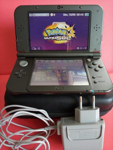 New Nintendo 3ds Xl Cargador+flash+micr32gb+estuche+juegos