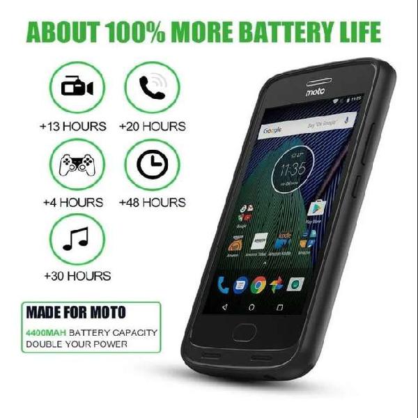 Power Bank Case Funda Bateria Moto G 5 Plus Cargador