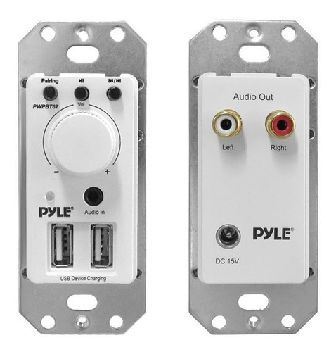 Pyle Receptor Bluetooth Hogar Pwpbt67 De Pared Usb