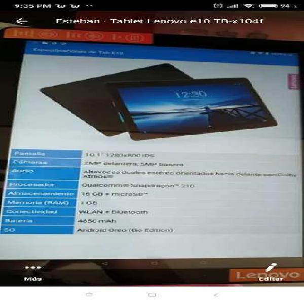 Tablet Lenovo e10 x104f