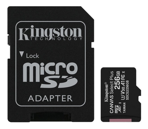 Tarjeta Memoria Microsd Hc 256gb Canvas Select Plus 100mb/s