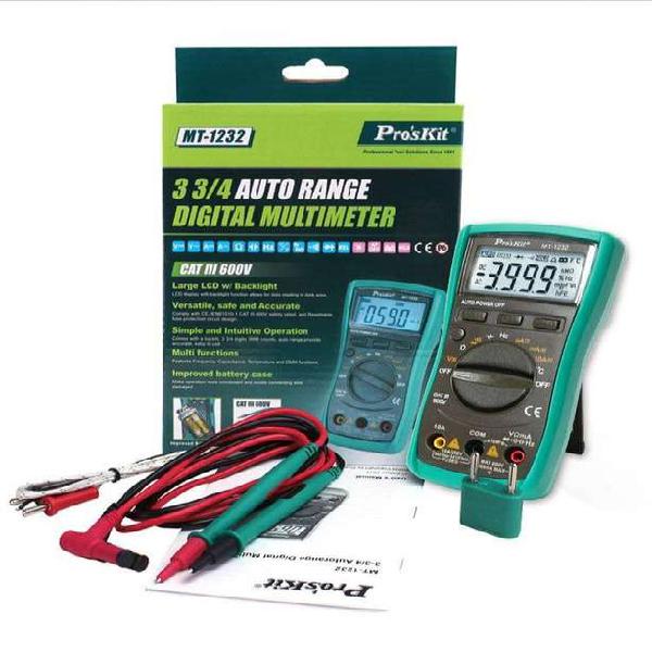 Tester Digital ProsKit. Frecuen, capacidad, temperatura.