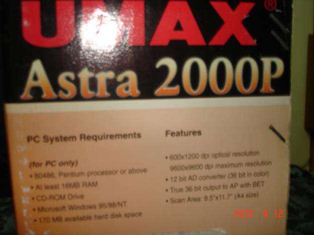 Umax astra 2000p