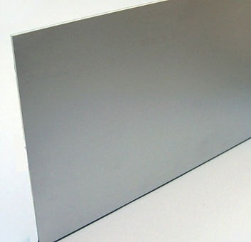 Zócalo De Aluminio Para Pegar Liso 12 Cm X 3 Mts Anodizado