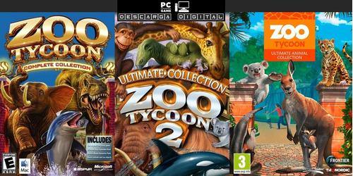 Zoo Tycoon (3 Juegos) 1 + 2 + Uac Pc Digital Español Combo