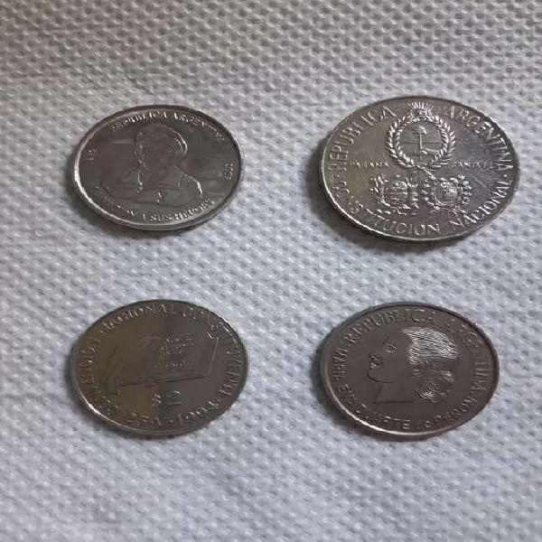 coleccion de monedas argentinas de 5 y 2 pesos