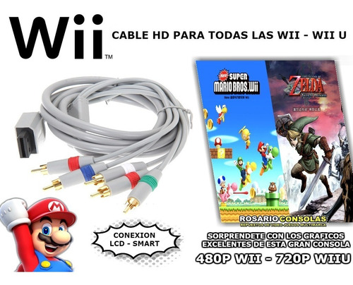 Cable Conexion Componente Lcd Smart Nintendo Wii - Wii U