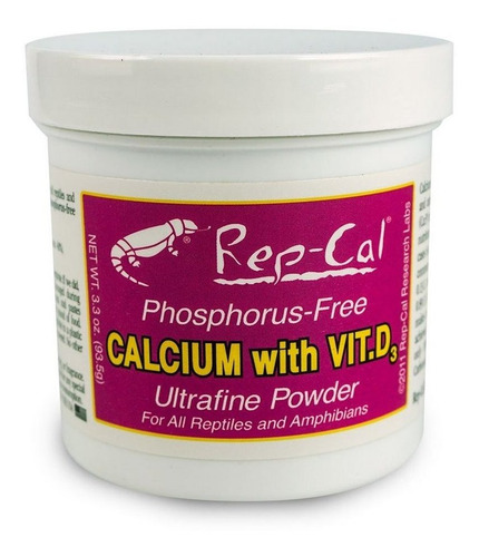 Calcio Para Reptiles Repcal Con Vit D Grs (3.3 Oz.)