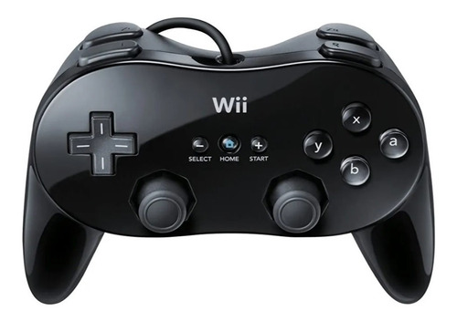 Joystick Nintendo Wii Y Wii U Classic Pro Controller Negro