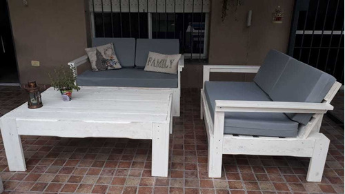 Juego De Sillones De Palets Con Almohadones