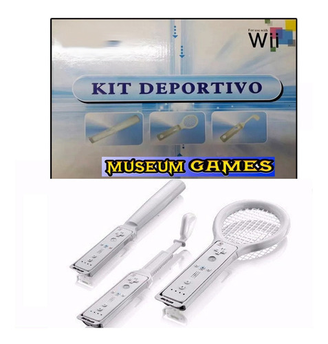 Set Deportivo 3 En 1 Tenis Golf Baseball Para Nintendo Wii