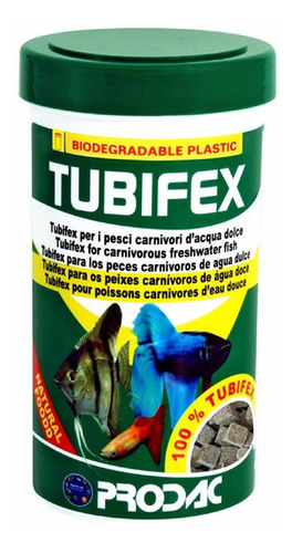 Tubifex Prodac, Alimento Para Axolotes, Peces, Tortugas, Etc