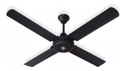 Ventilador De Techo Negro 4 Palas 5 Velocidades 18 Cuotas Tg