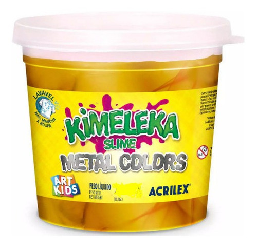 Art Kids Slime Masa De Colores Metalizados Kimeleka Delmy