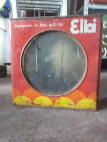 Lata / Caja De Galletitas Elbi - Muy Antigua