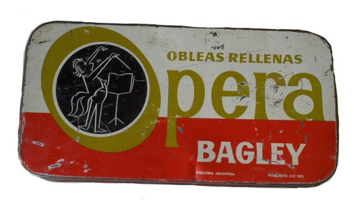 Lata De Galletitas Obleas Opera Vintage 60´s